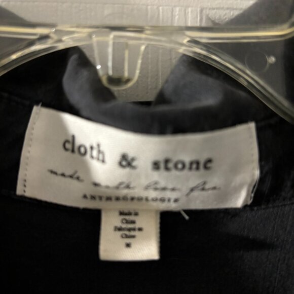 Cloth and Stone long-sleeve utility shirt dress- Charcoal size M - Picture 3 of 4